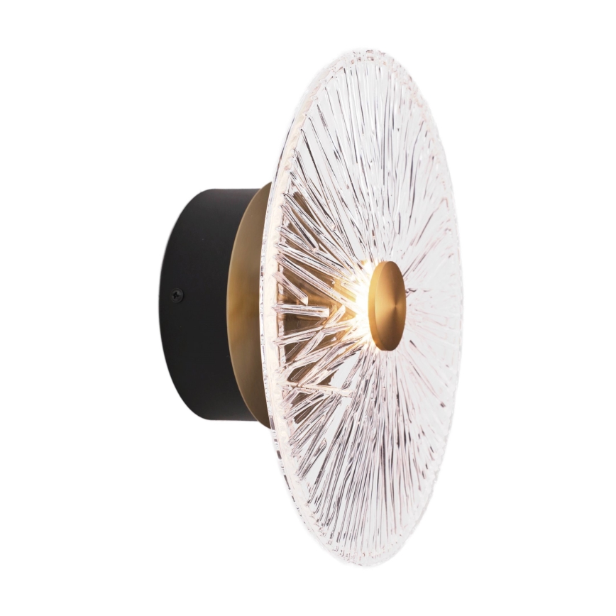 MAXLIGHT W0356 - Світлодіодний настінний світильник ALLURE LED/5W/230V діаметр 28 cm золотий/прозорий