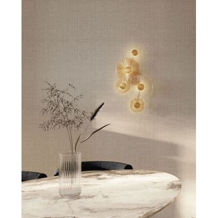 MAXLIGHT W0357 - Світлодіодний настінний світильник ALLURE 5xLED/5W/230V золотий