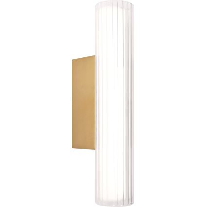 MAXLIGHT W0364 - LED Настінний світильник для ванної кімнати FAYETTE LED/6W/230V 31 cm IP44 золотий