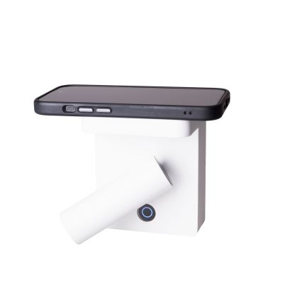 MAXLIGHT W0373 - Світлодіодний настінний точковий світильник з бездротовою зарядкою LOFER LED/7W/230V білий