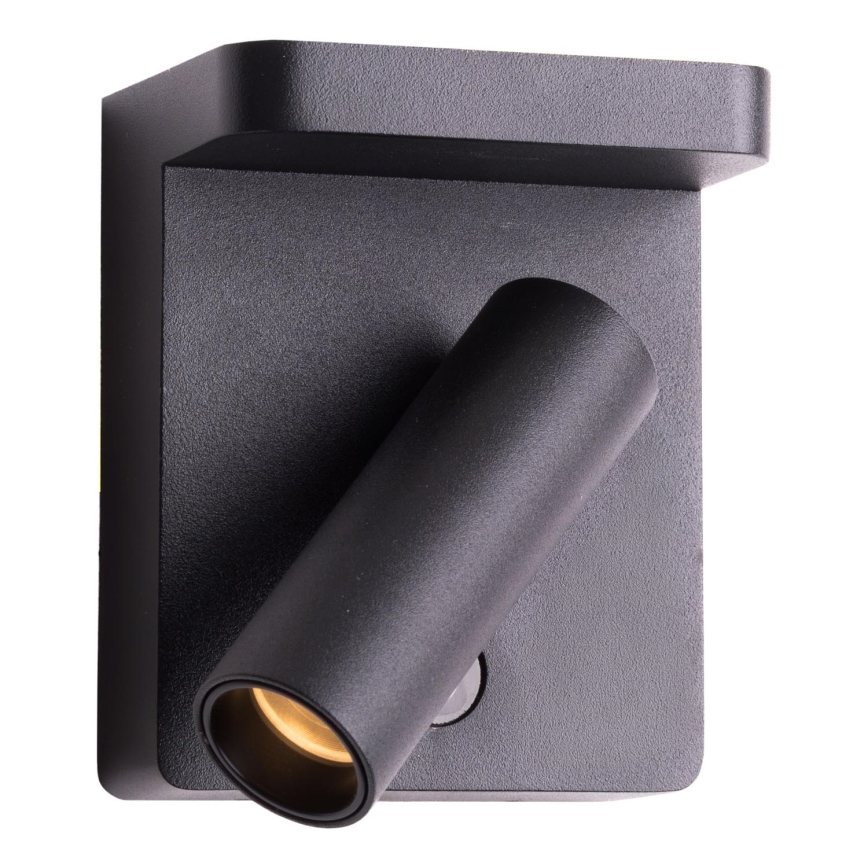 MAXLIGHT W0374 - Світлодіодний настінний точковий світильник з бездротовою зарядкою LOFER LED/7W/230V чорний