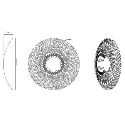 MAXLIGHT W0457 - LED Настенный светильник MISAKI LED/6W/230V CRI 95 бежевый