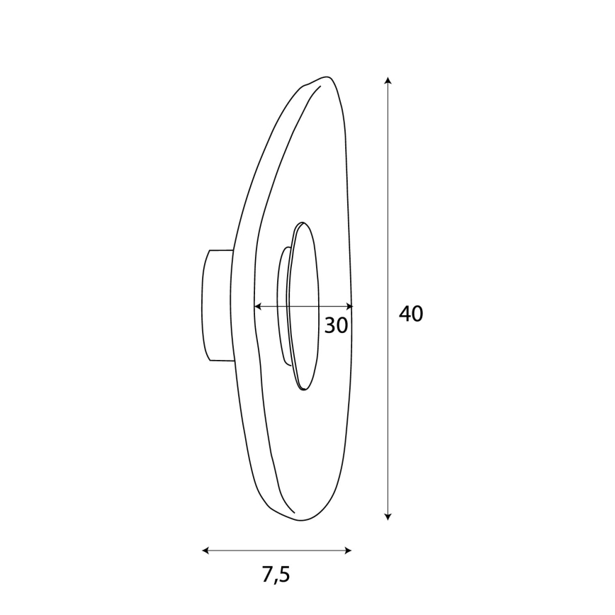 MAXLIGHT W0558 - Світлодіодний настінний світильник DEUX LED/5W/230V чорний