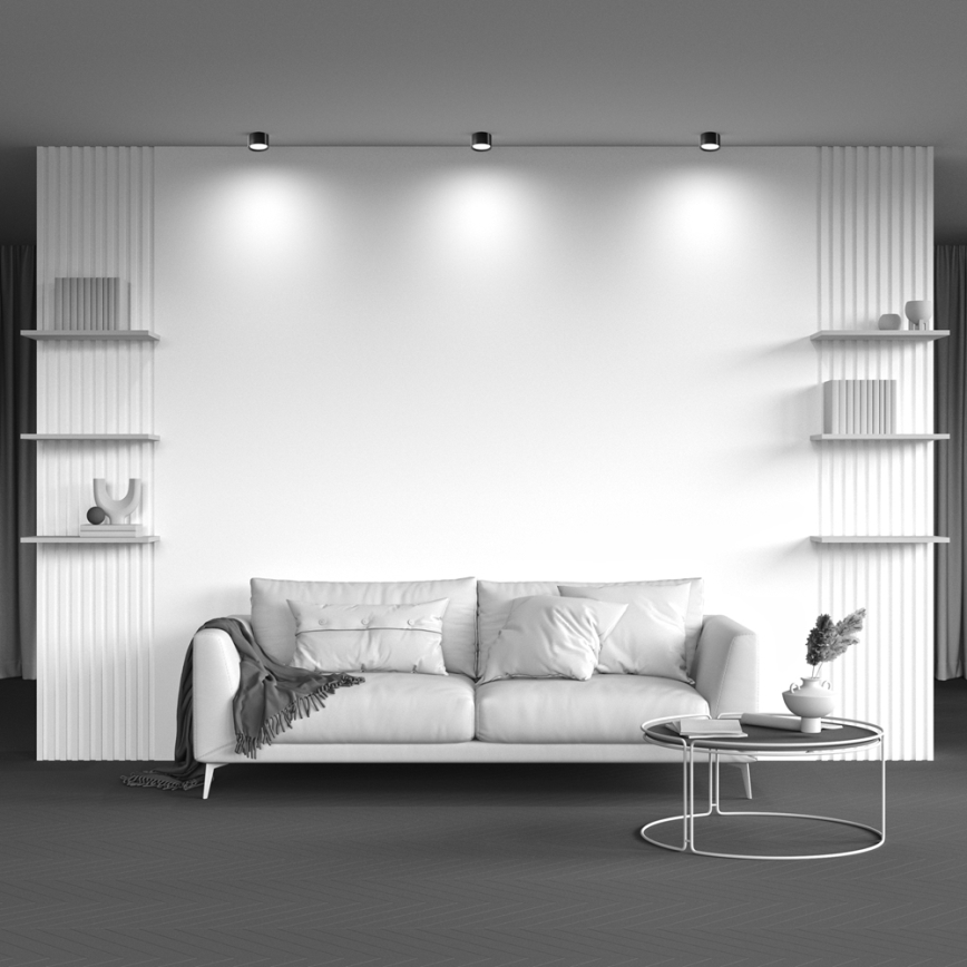 Maytoni C086CL-GX53-SRD-B - Точковий світильник HOOP 1xGX53/15W/230V чорний