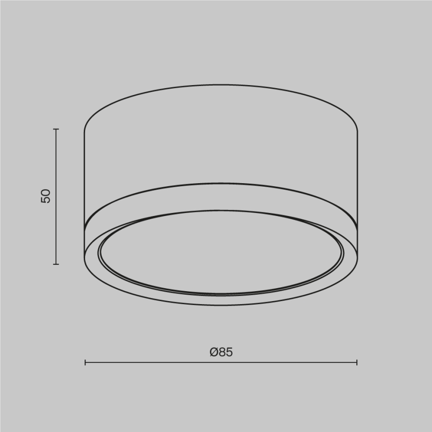 Maytoni C086CL-GX53-SRD-B - Точковий світильник HOOP 1xGX53/15W/230V чорний