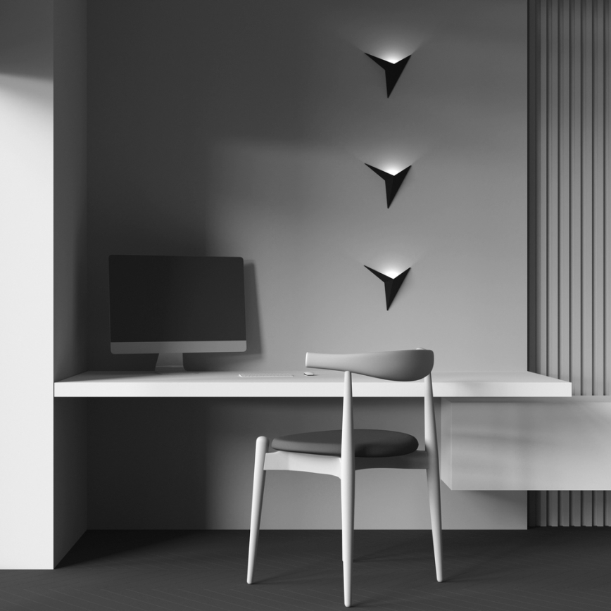 Maytoni C808WL-L3B - Світлодіодний настінний світильник TRAME LED/3W/230V чорний