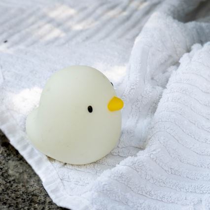 MegaLight - LED RGB Акумуляторна дитяча сенсорна лампа для ванни SWIMMY DUCK LED/5V IP67