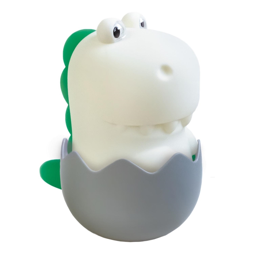 MegaLight - LED RGB Акумуляторна дитяча сенсорна лампа з регулюванням яскравості DIGGY DINO LED/5V