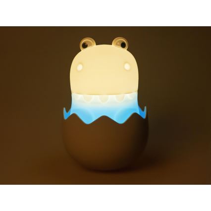 MegaLight - LED RGB Акумуляторна дитяча сенсорна лампа з регулюванням яскравості DIGGY DINO LED/5V