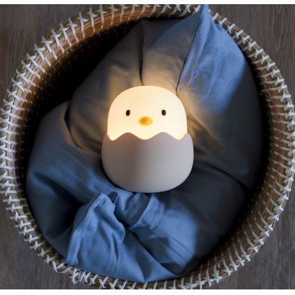 MegaLight - LED RGB Акумуляторна дитяча сенсорна лампа з регулюванням яскравості EGGY EGG LED/5V