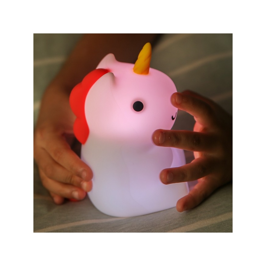 MegaLight - LED RGB Акумуляторна дитяча сенсорна лампа з регулюванням яскравості MAGGY MAGIC LED/5V