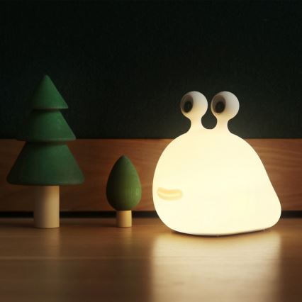 MegaLight - LED RGB Акумуляторна дитяча сенсорна лампа з регулюванням яскравості MOMO MOON LED/5V