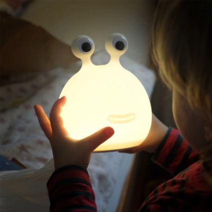 MegaLight - LED RGB Акумуляторна дитяча сенсорна лампа з регулюванням яскравості MOMO MOON LED/5V