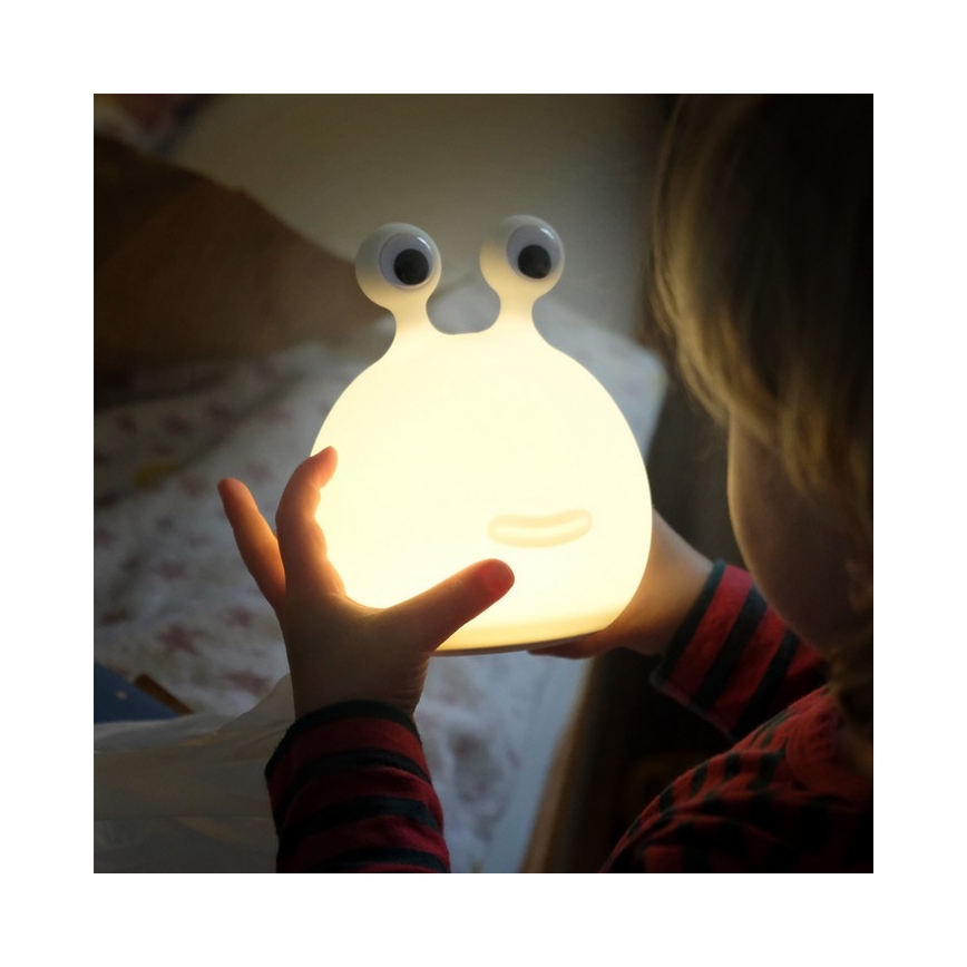 MegaLight - LED RGB Акумуляторна дитяча сенсорна лампа з регулюванням яскравості MOMO MOON LED/5V