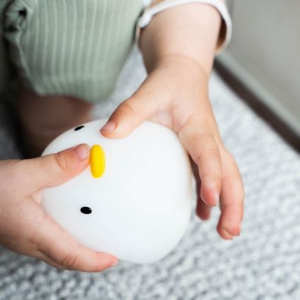 MegaLight - LED RGB Акумуляторна дитяча сенсорна лампа для ванни SWIMMY DUCK LED/5V IP67