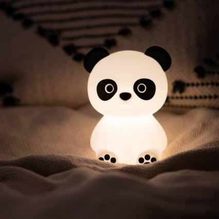 MegaLight - LED RGB Дитяча сенсорна лампа з регулюванням яскравості акумуляторна PADDY PANDA LED/5V