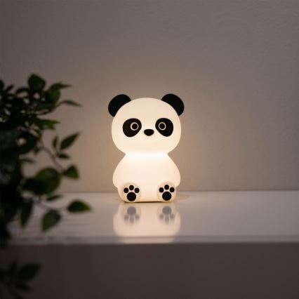 MegaLight - LED RGB Дитяча сенсорна лампа з регулюванням яскравості акумуляторна PADDY PANDA LED/5V
