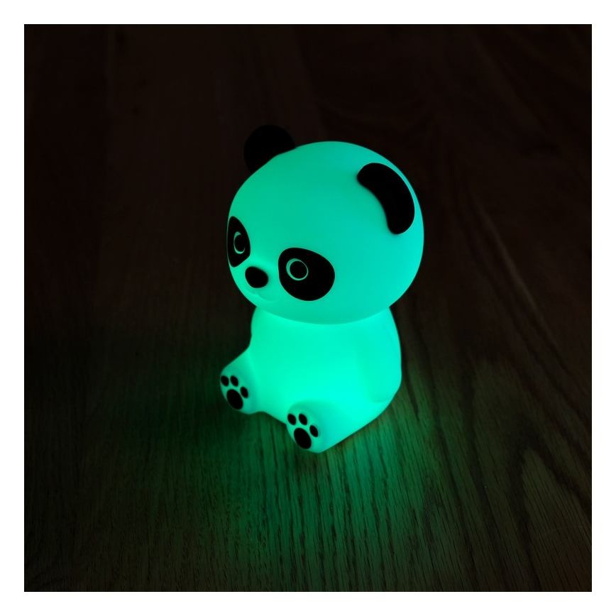 MegaLight - LED RGB Дитяча сенсорна лампа з регулюванням яскравості акумуляторна PADDY PANDA LED/5V