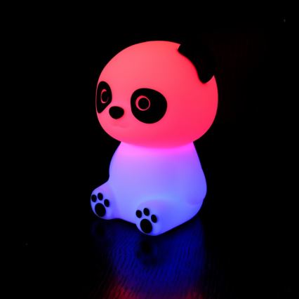 MegaLight - LED RGB Дитяча сенсорна лампа з регулюванням яскравості акумуляторна PADDY PANDA LED/5V