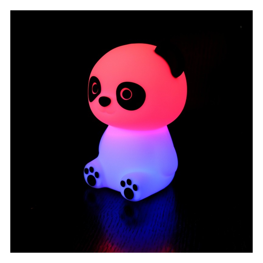 MegaLight - LED RGB Дитяча сенсорна лампа з регулюванням яскравості акумуляторна PADDY PANDA LED/5V