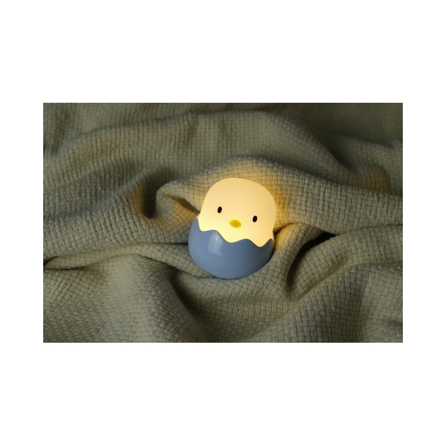 MegaLight - LED RGB Регульована за яскравістю дитяча сенсорна заряджувана лампа EGGY EGG LED/5V