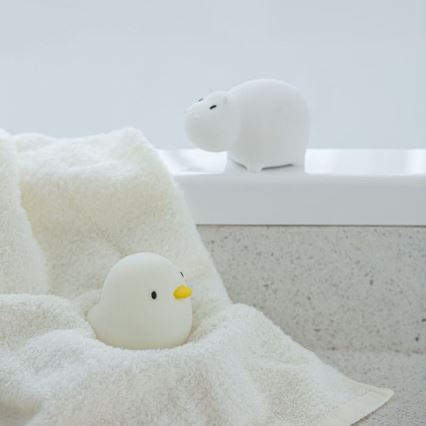 MegaLight - Светодиодная аккумуляторная детская сенсорная RGB-лампа для ванны SWIMMY DUCK LED/5V IP67