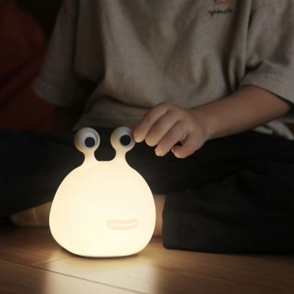 MegaLight - Светодиодная аккумуляторная детская сенсорная RGB-лампа с регулированием яркости MOMO MOON LED/5V