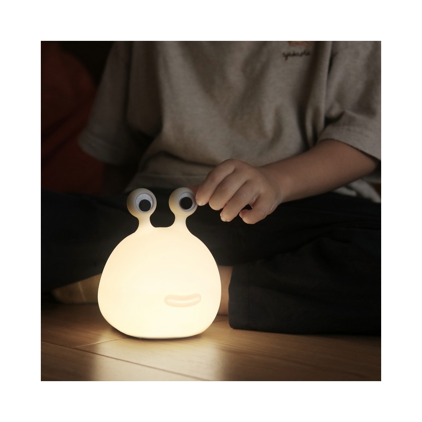 MegaLight - Светодиодная аккумуляторная детская сенсорная RGB-лампа с регулированием яркости MOMO MOON LED/5V