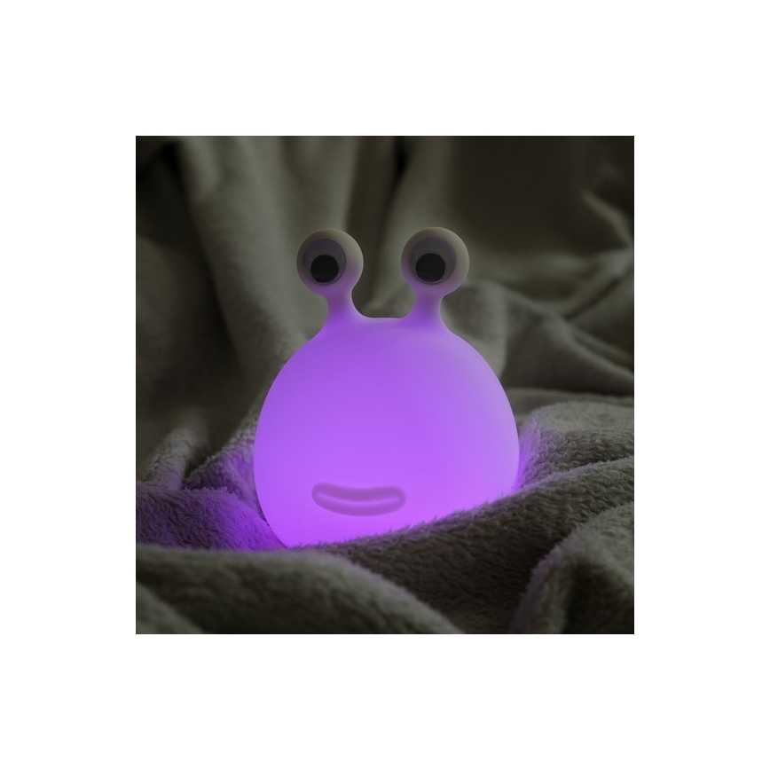 MegaLight - Светодиодная аккумуляторная детская сенсорная RGB-лампа с регулированием яркости MOMO MOON LED/5V