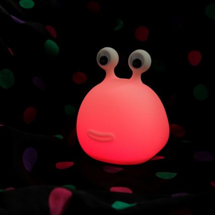 MegaLight - Светодиодная аккумуляторная детская сенсорная RGB-лампа с регулированием яркости MOMO MOON LED/5V