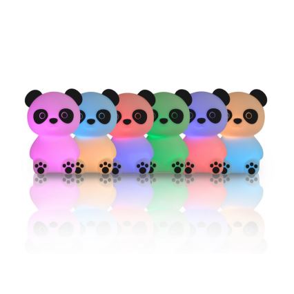 MegaLight - Светодиодная аккумуляторная детская сенсорная RGB-лампа с регулированием яркости PADDY PANDA LED/5V