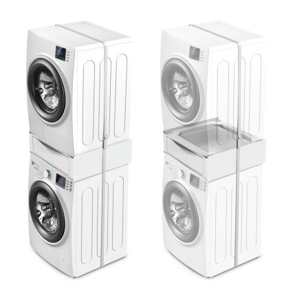 Meliconi 656112 - Подставка для стиральной машины и сушилки с выдвижным отделением объёмом 28 л белая