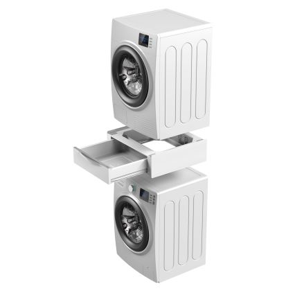 Meliconi 656112 - Подставка для стиральной машины и сушилки с выдвижным отделением объёмом 28 л белая
