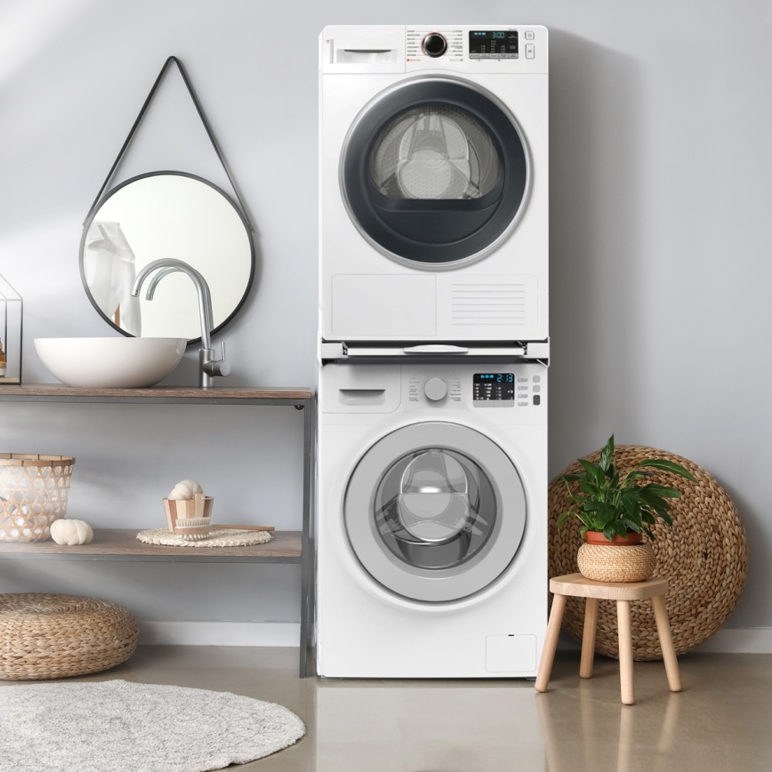 Meliconi 656114 - Проставка между стиральной машиной и сушилкой, 70 см, белая