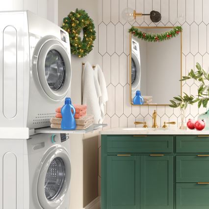 Meliconi 656114 - Проставка между стиральной машиной и сушилкой, 70 см, белая