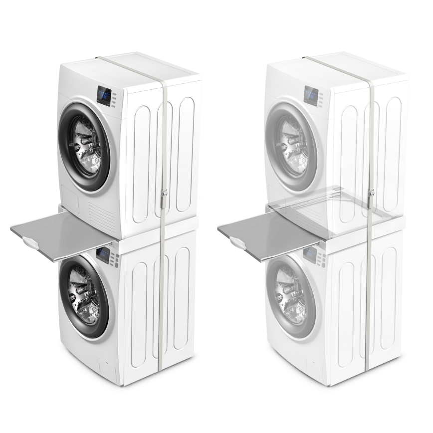 Meliconi 656114 - Проставка между стиральной машиной и сушилкой, 70 см, белая