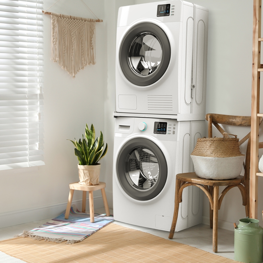 Meliconi 656116 - Проміжна вставка для пральної машини та сушарки 46 см біла