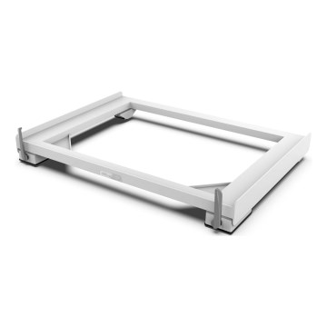 Meliconi 656149 - Антивібраційна підставка під пральну машину з висувними коліщатками 47 см біла