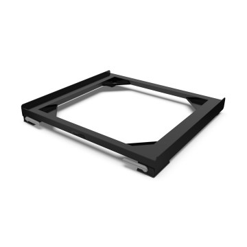 Meliconi 656168 - Антивібраційна підкладка під пральну машину з висувними коліщатками, 47 см, чорна