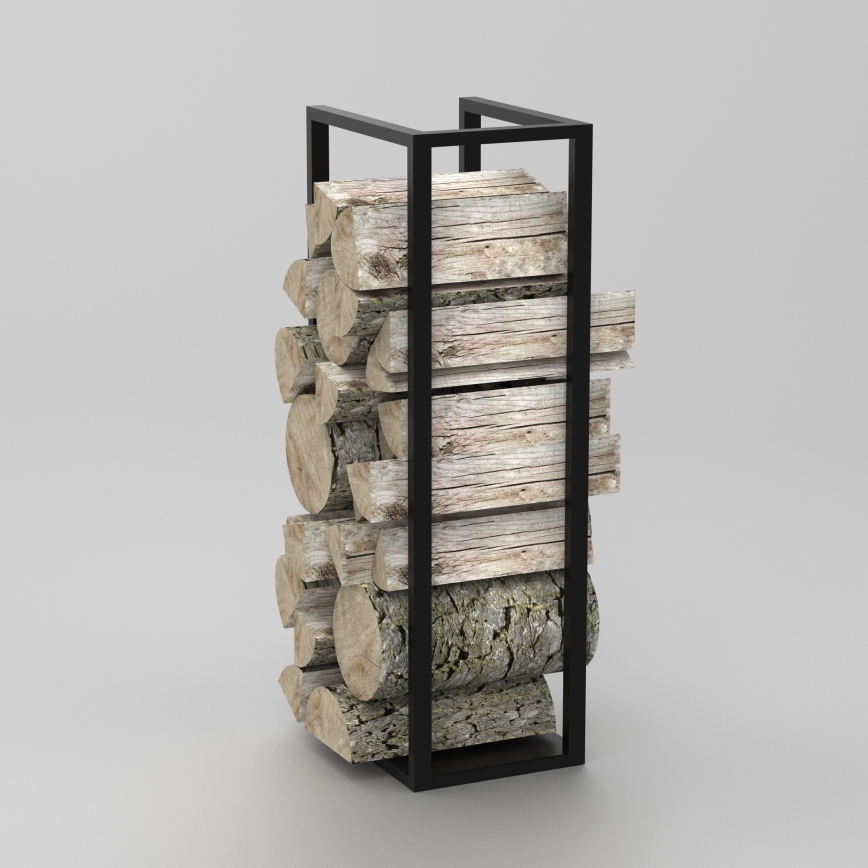 Металева підставка для дерева 100x30 см чорний