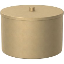 Металевий ящик для зберігання 12x17,5 см золотий