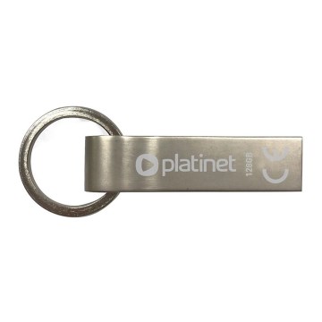 Металевий водонепроникний Flash Disk USB 128GB матовий хром