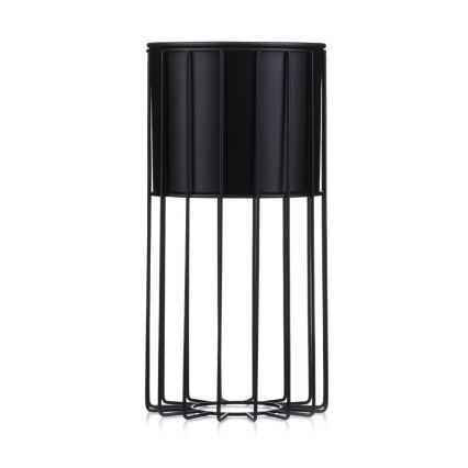 Металлический цветочный горшок LOFT 42x20 см черный