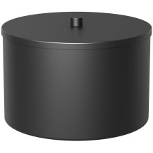 Металлический ящик для хранения 12x17,5 см черный