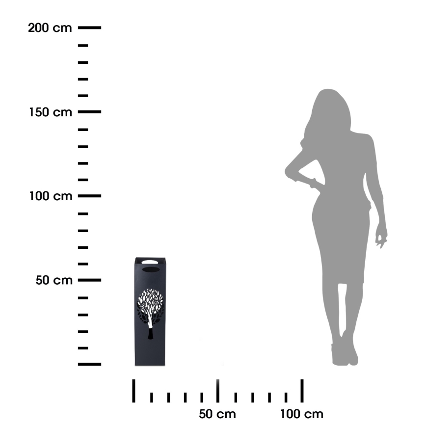 Металлическая стойка для зонтов INDUSTRIAL 60x21 см черный