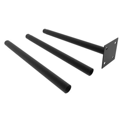 Металлический столбик с основой для светильника на солнечной батарее 3 м