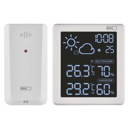 Метеостанція 5V 2xAAA + 2xAAA чорна