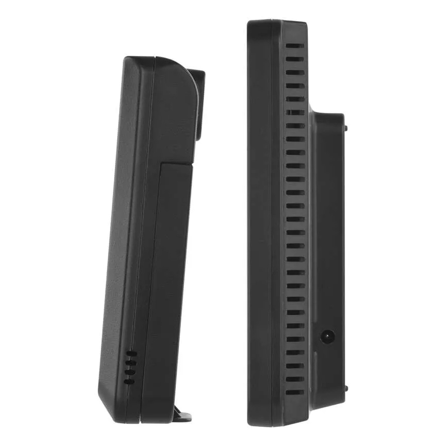 Метеостанция с цветным ЖК-дисплеем и будильником 5V 3xAAA + 2xAA чёрная