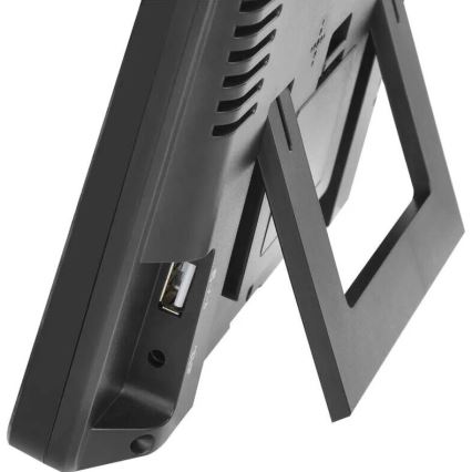 Метеостанція з РК-дисплеєм GoSmart 230V/3xAAA + 2×AAA Wi-Fi Tuya чорний