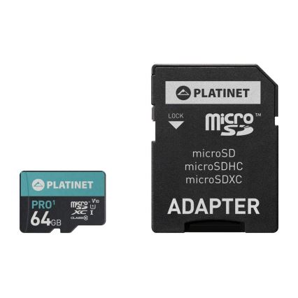 MicroSDXC 64GB U1 Pro 70MB/s + SD-адаптер